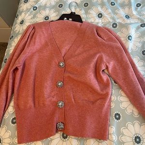 Cardigan Sweater from Express New with jeweled button.